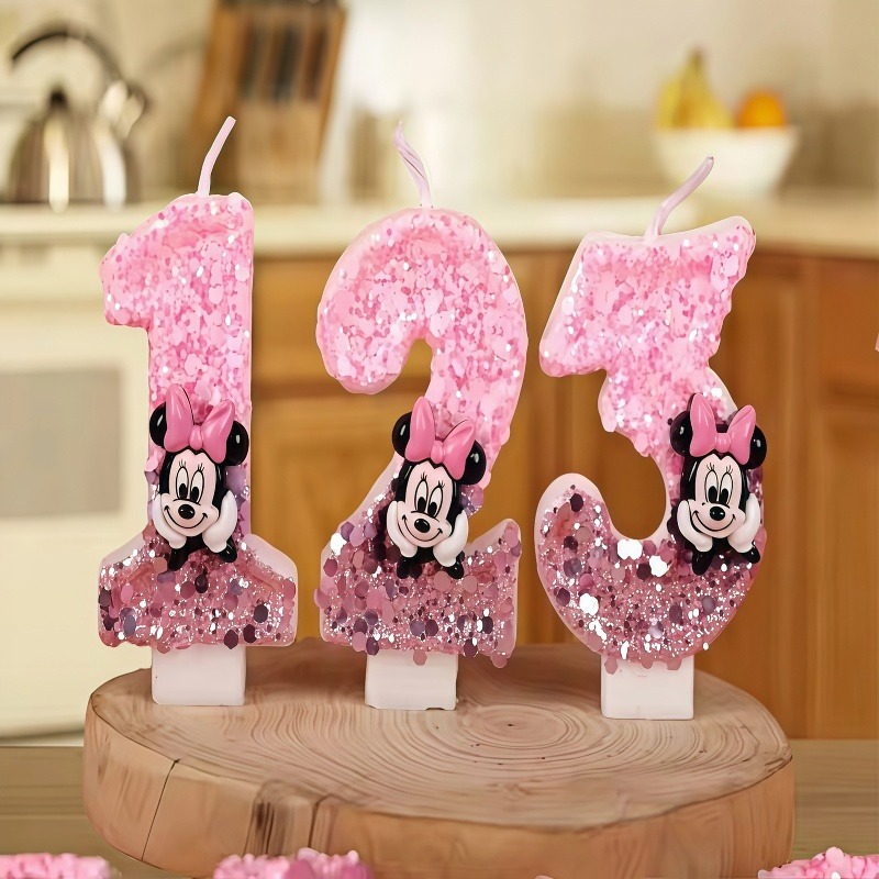 Diy Mouse Electronics - 3D Number Birthday Cartoon 0-9 Minnie