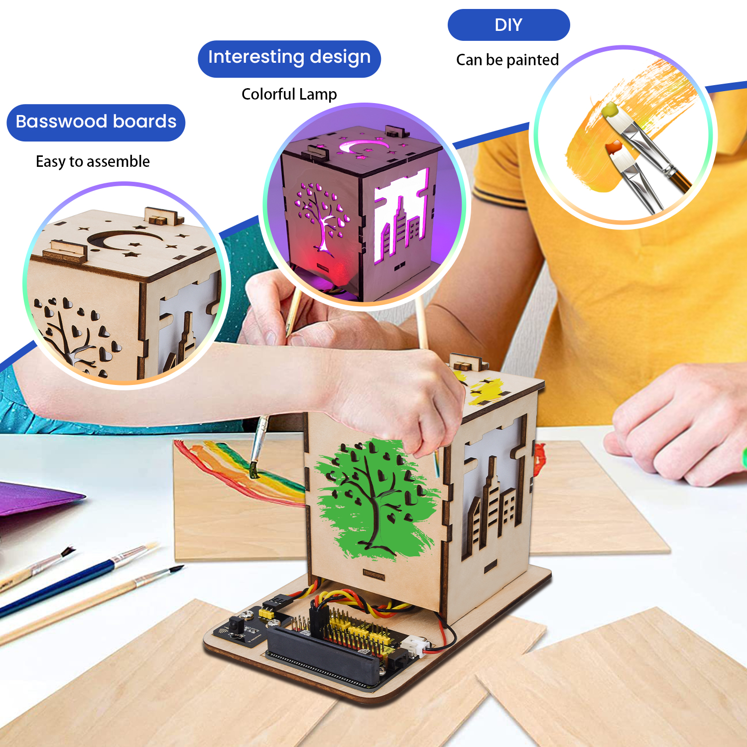 Diy Electronics Basics - Keyestudio DIY Colorful Lamp Micro:bit V2