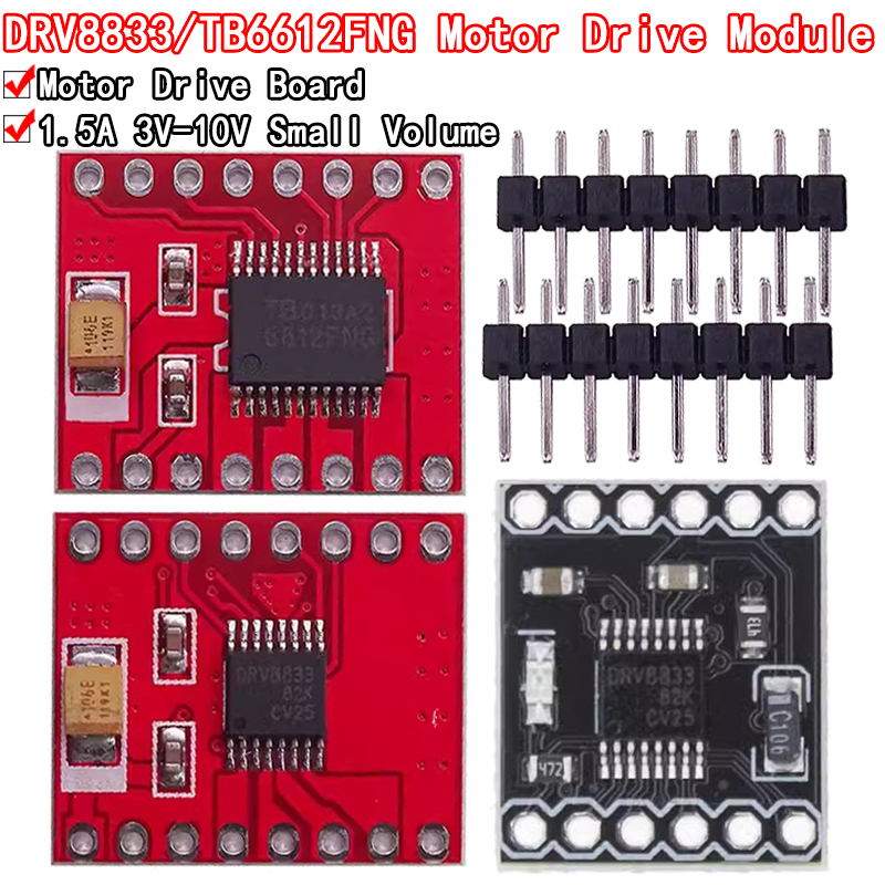 L298N Motor Driver - TB6612 DRV8833 Dual Motor Driver 1A