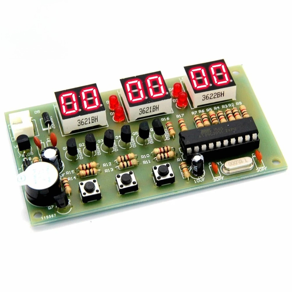 Useful Diy Electronics Projects - 12V Digital Clock DIY Kit Alarm