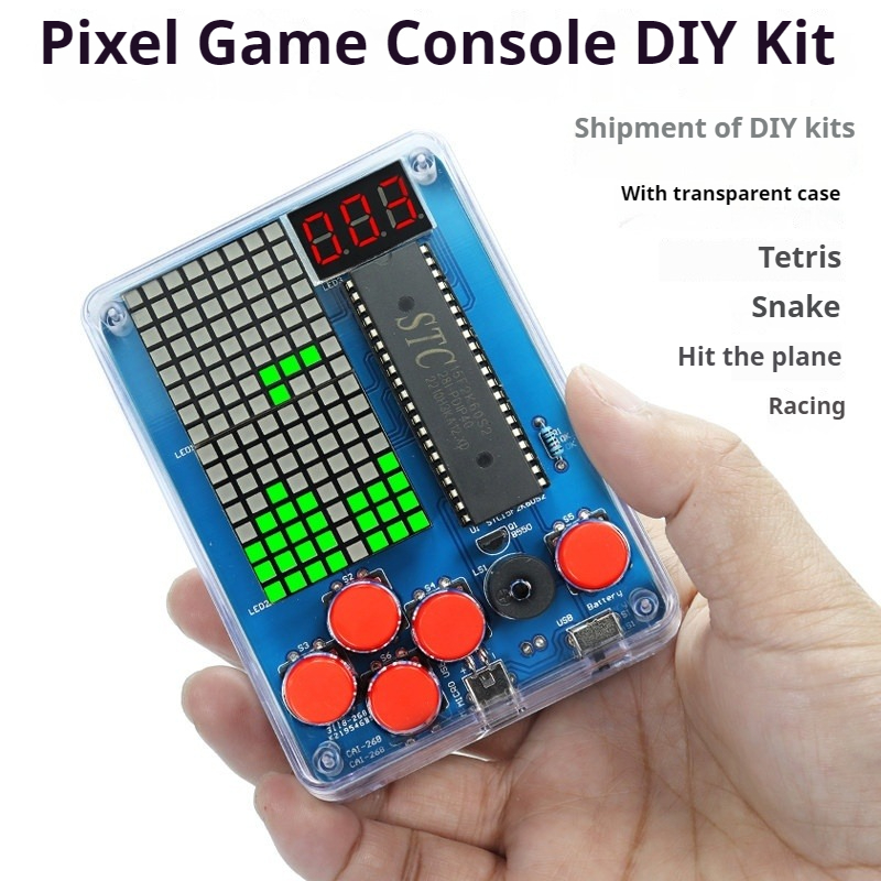 Diy Electronics Kids - Pixel Game Machine Production Kit, 51