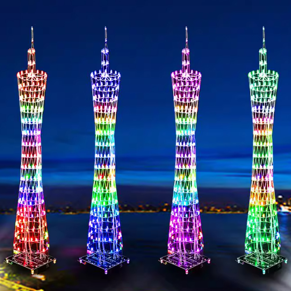 Diy Electronics India - New DIY Sound Controlled Guangzhou Tower