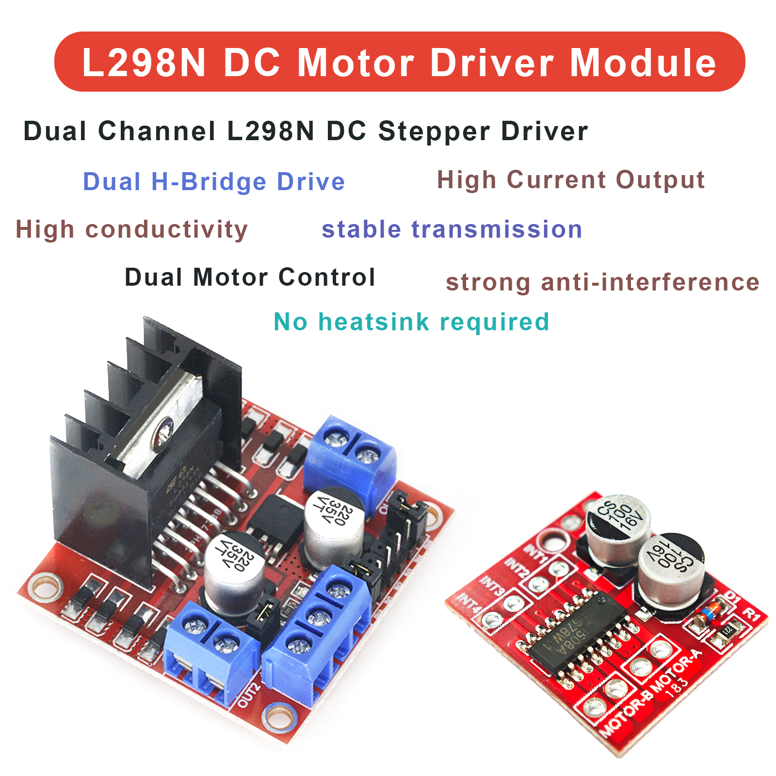 L298N Motor Driver - L298N Motor Driver Board High Power