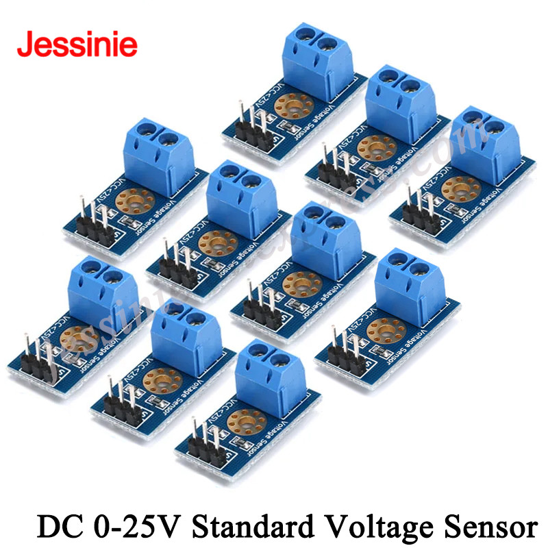 Diy Robot Electronics Kit - 10Pcs/1pc DC 0-25V Standard Voltage Sensor