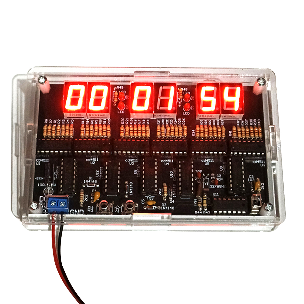 Diy Electronics Projects For Students - 24-Hour Digital Clock DIY Soldering Kit