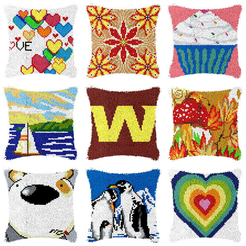 Diy Electronics Art - Animals Latch Hook Kits pillow Needlework
