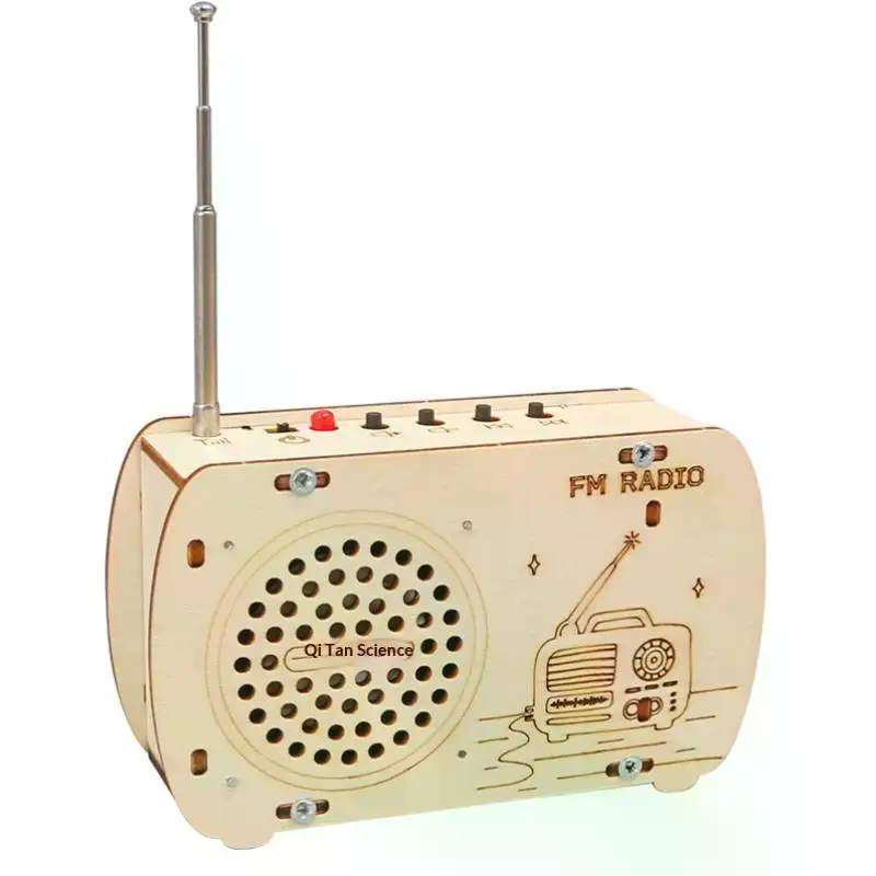 Diy Electronics Projects For Students - DIY Wooden FM Radio Kit Vintage