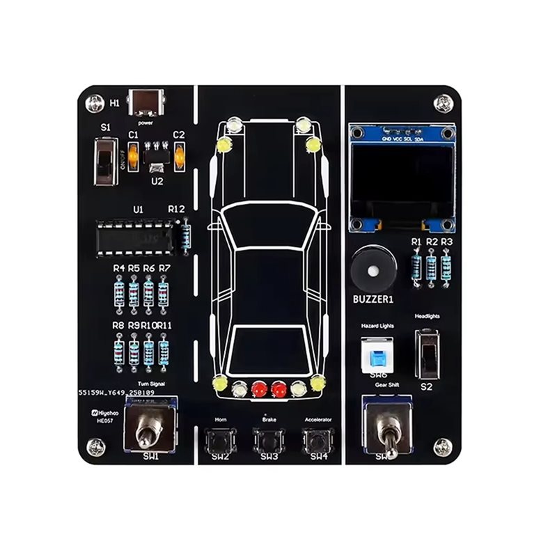 Diy Electronics Projects For Students - AT82-DIY Car Driving Simulation Soldering Practice