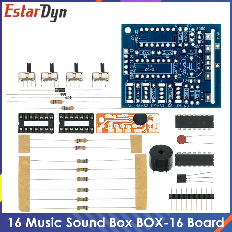 Diy Electronics Kids - 16 Music Sound Box BOX-16 Board
