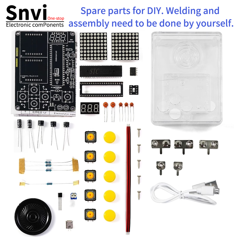 Diy Electronics Kids - Snvi DIY Pixel Game Console Kit