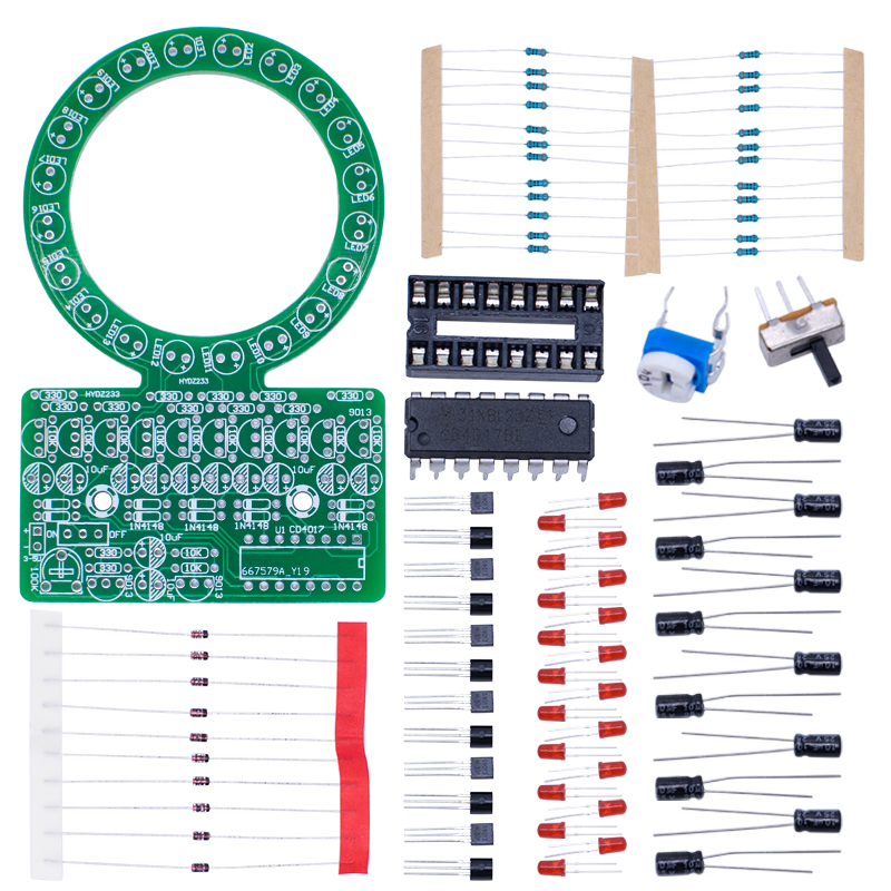 CD4017 Ring Gradient LED Flowi - Diy Electronics Projects For Students のレビューと価格