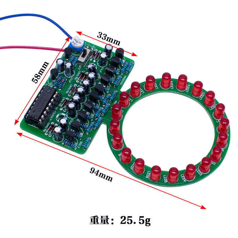 CD4017 Ring Gradient LED Flowi - Diy Electronics Projects For Students のレビューと価格