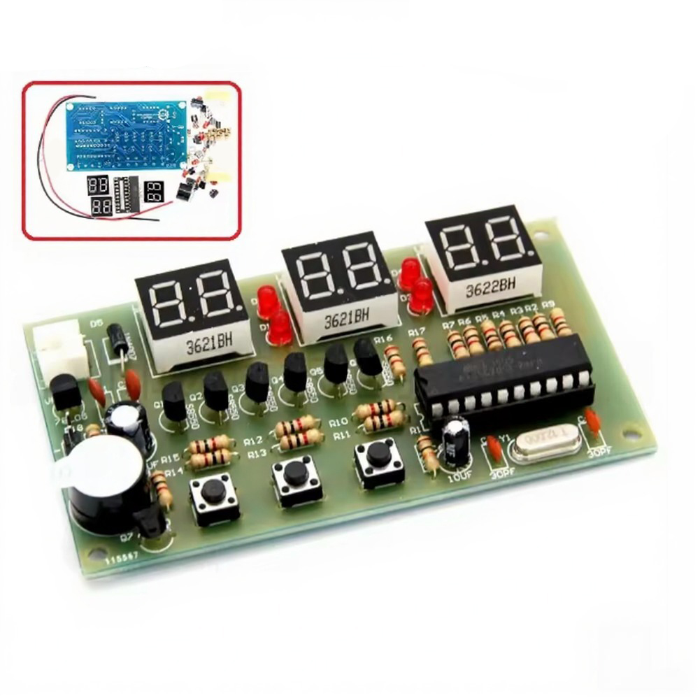 12V Digital Clock DIY Kit Alar - Useful Diy Electronics Projects のレビューと価格