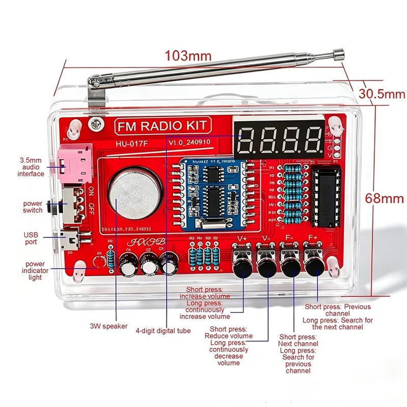 PHILE-Stereo FM Radio, Electro - Useful Diy Electronics Projects のレビューと価格