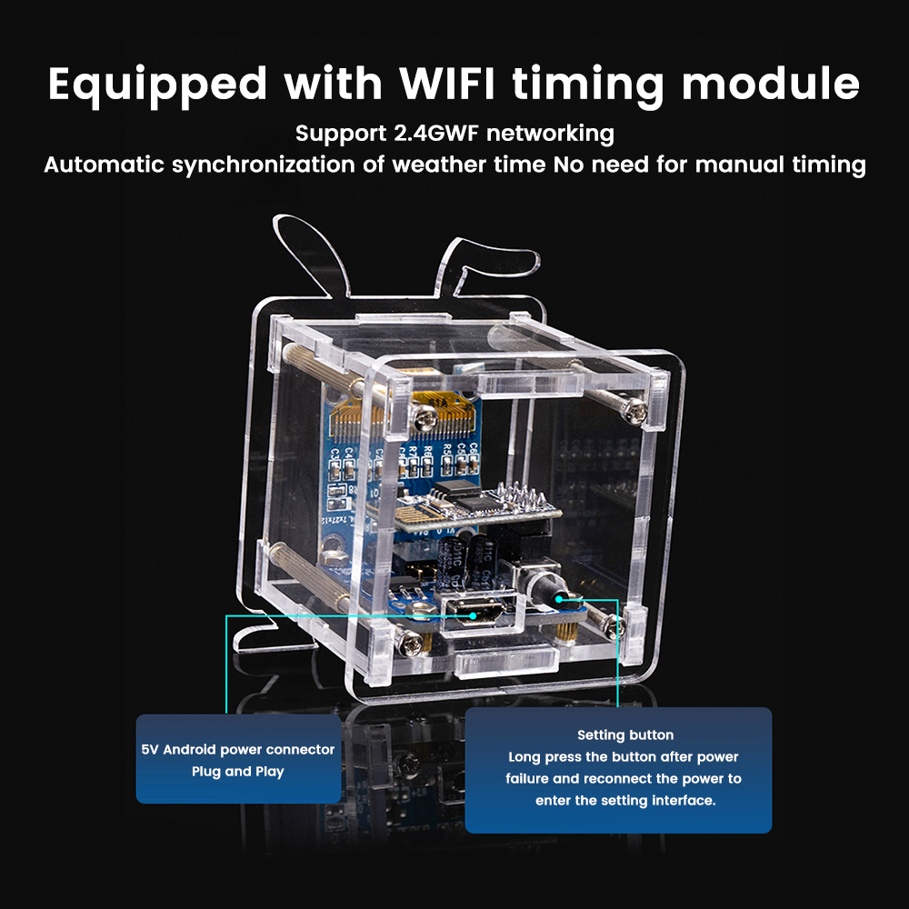 ESP8266 DIY Digital Clock Kit  - Diy Soldering Station No Electronics のレビューと価格