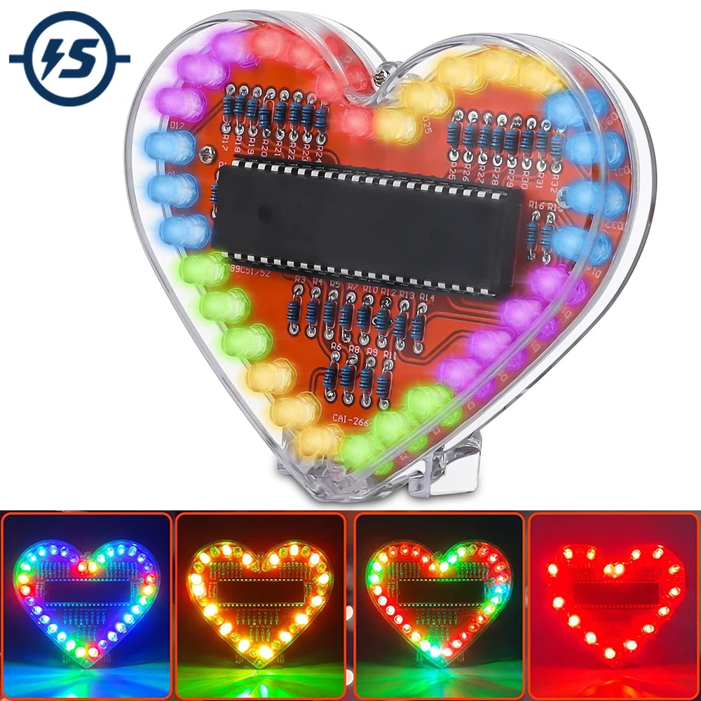 DIY Electronic Kit Heart Shape - Diy Electronics Projects For Students のレビューと価格