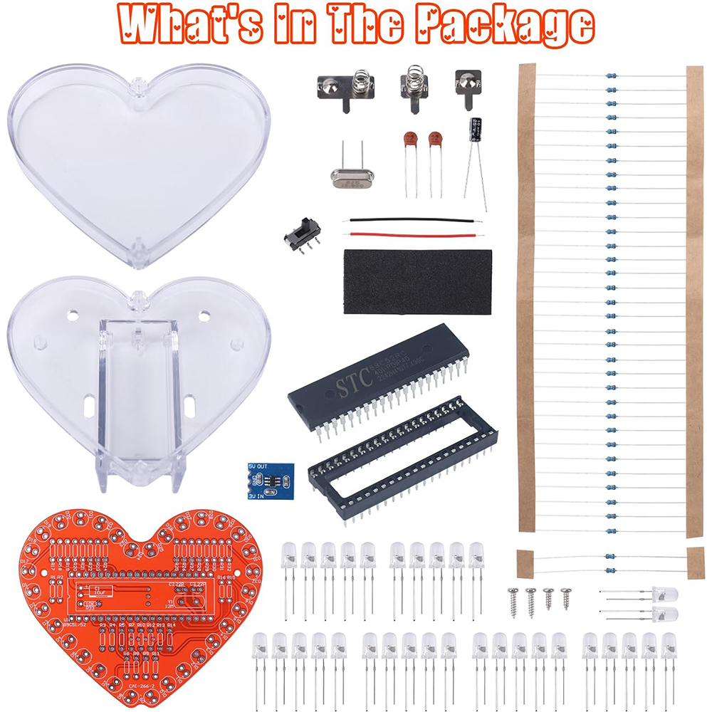 DIY Electronic Kit Heart Shape - Diy Electronics Projects For Students のレビューと価格