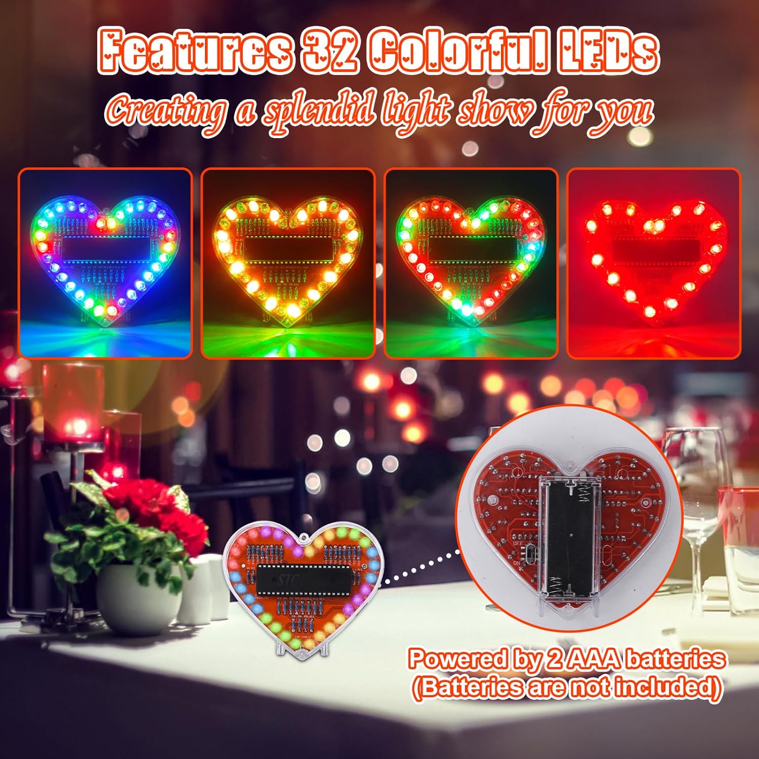 DIY Electronic Kit Heart Shape - Diy Electronics Projects For Students のレビューと価格