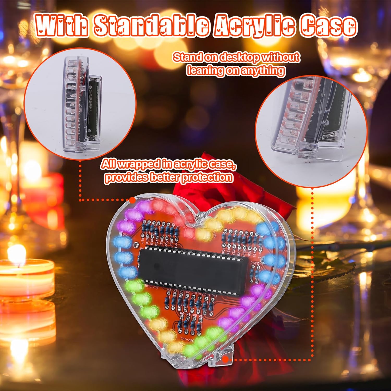 DIY Electronic Kit Heart Shape - Diy Electronics Projects For Students のレビューと価格