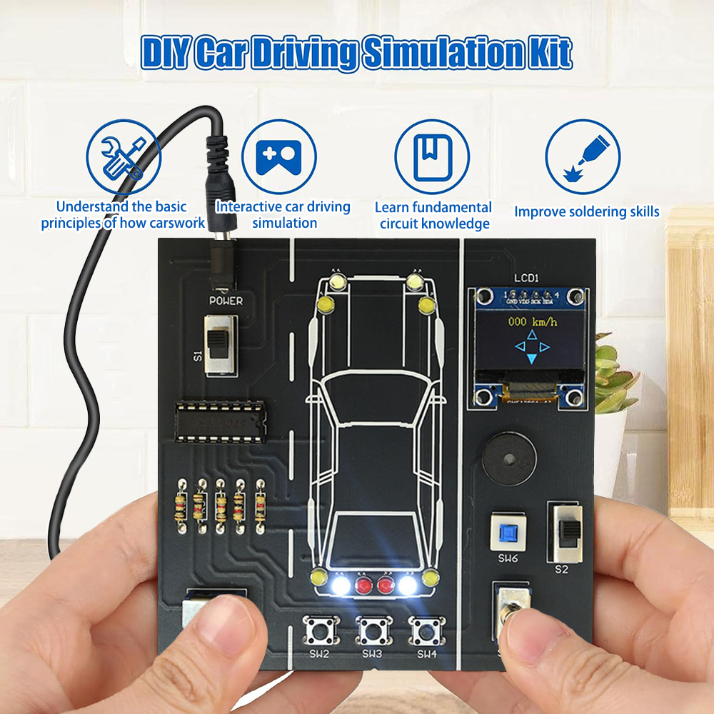 DC5V DIY Car Driving Simulatio - Diy Electronics Projects For Students のレビューと価格