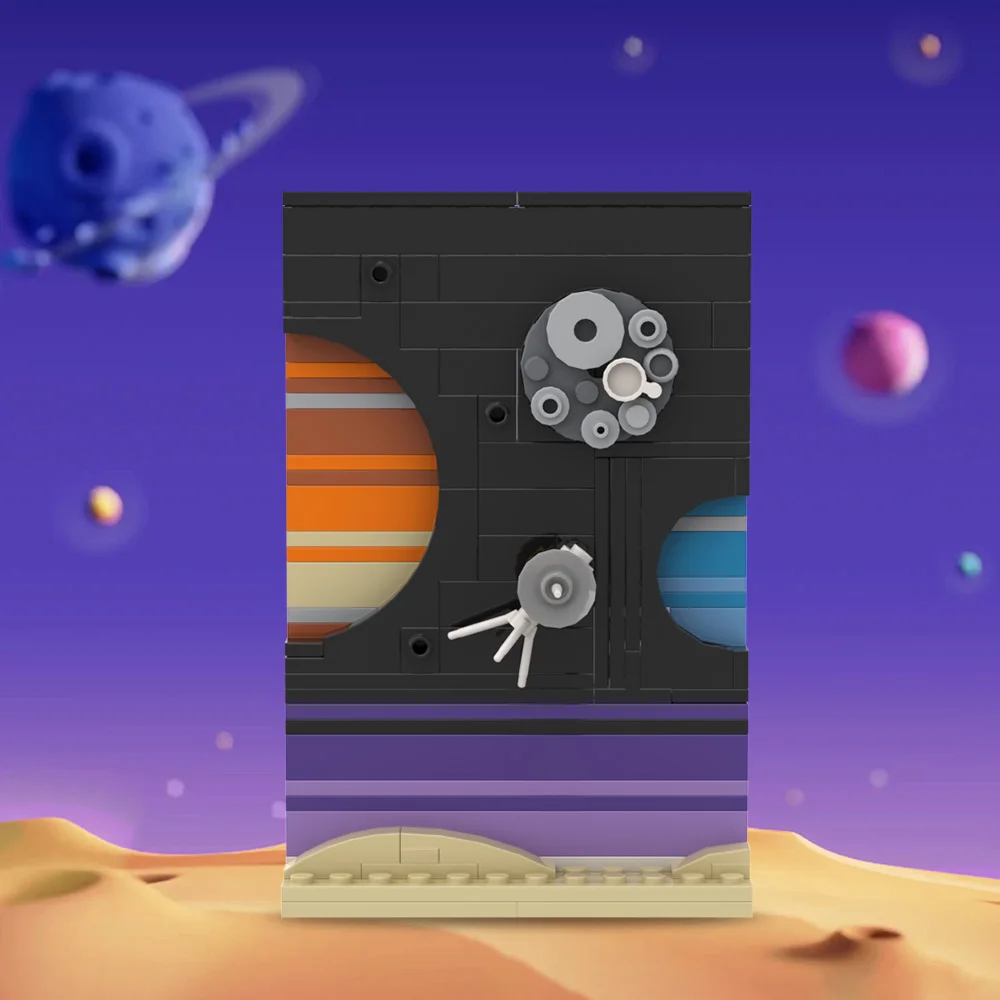 MOC Space Story Postcard Model - Diy Electronics Art のレビューと価格