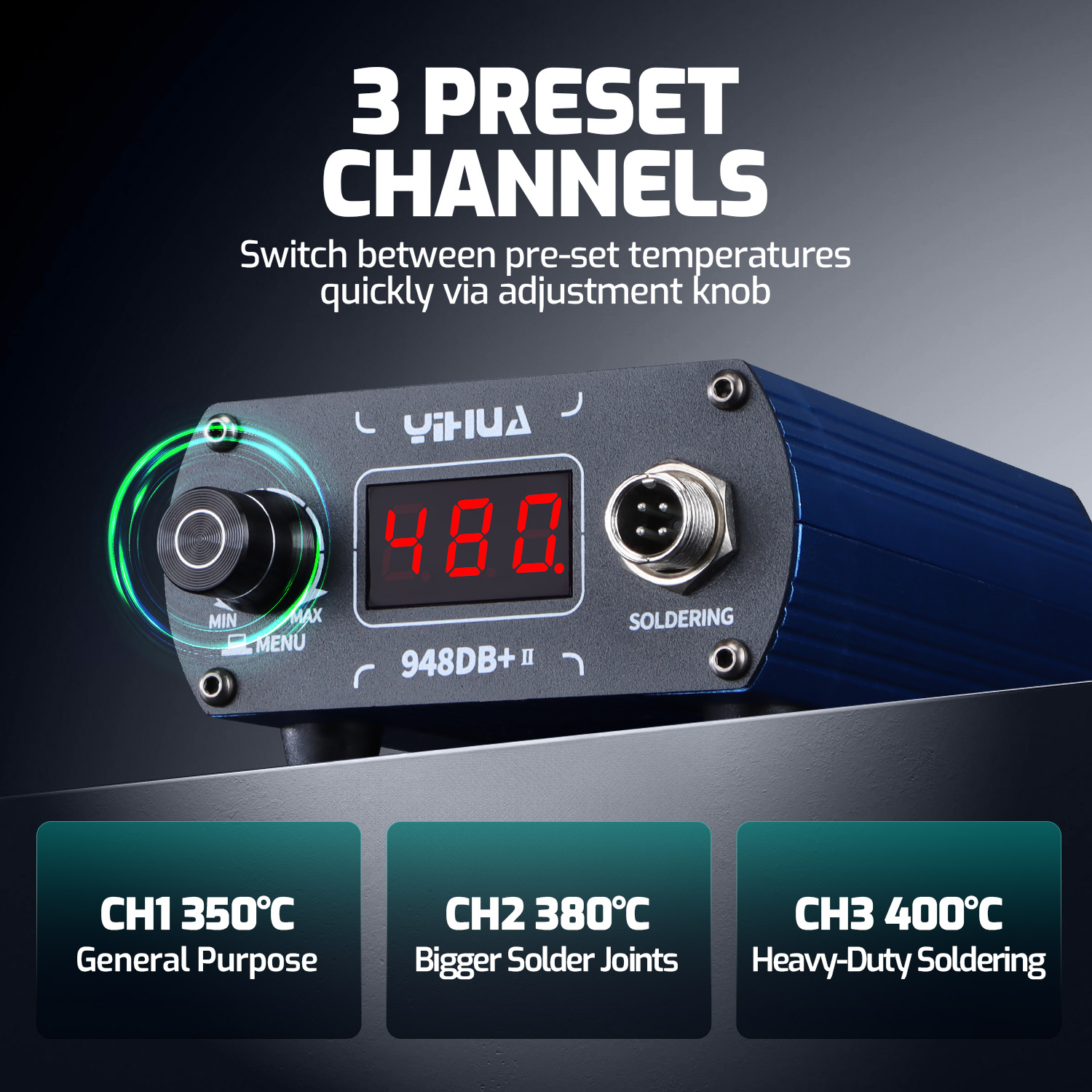 YIHUA 948DB+-II 75W Quick Heat - Diy Soldering Station No Electronics のレビューと価格