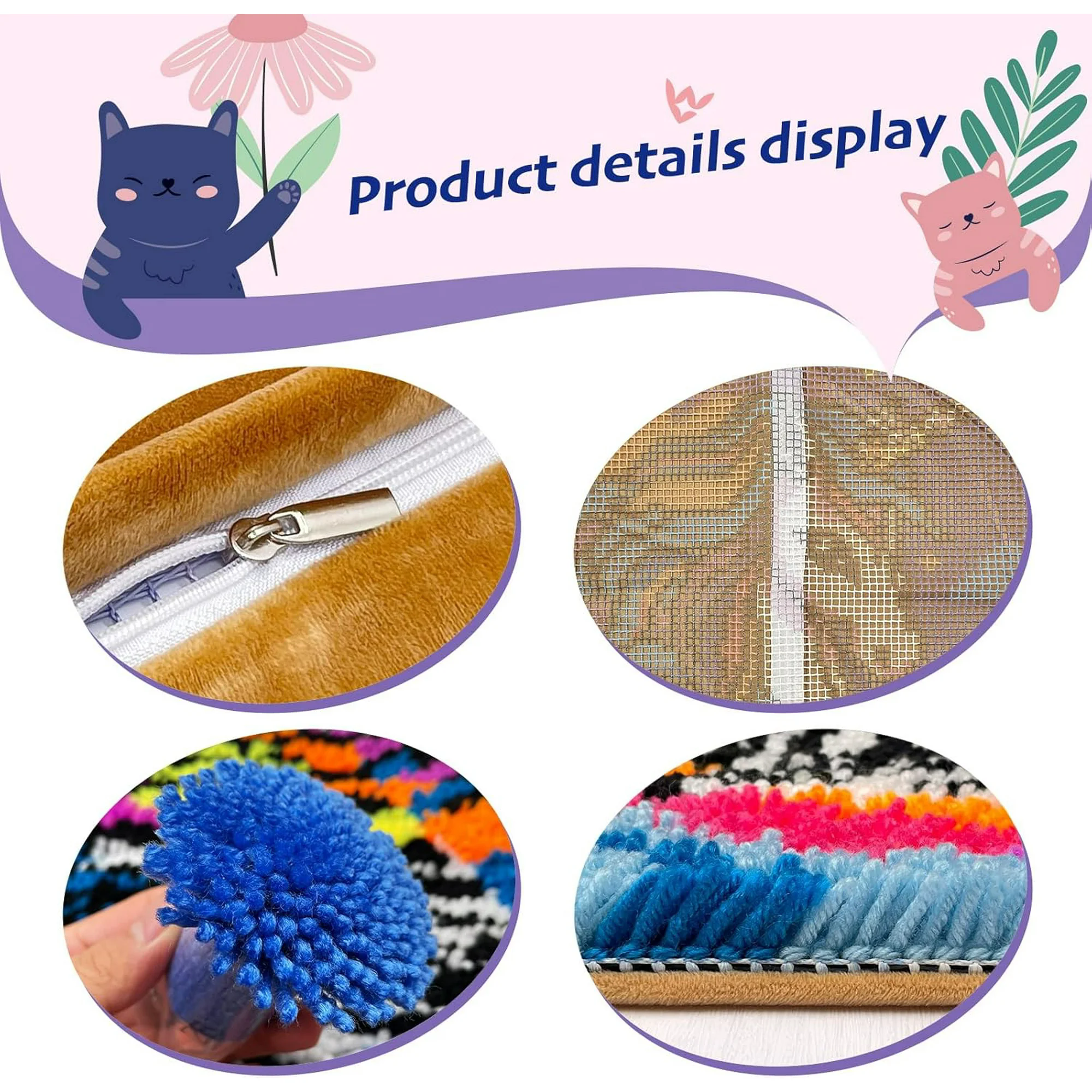 Animals Latch Hook Kits pillow - Diy Electronics Art のレビューと価格