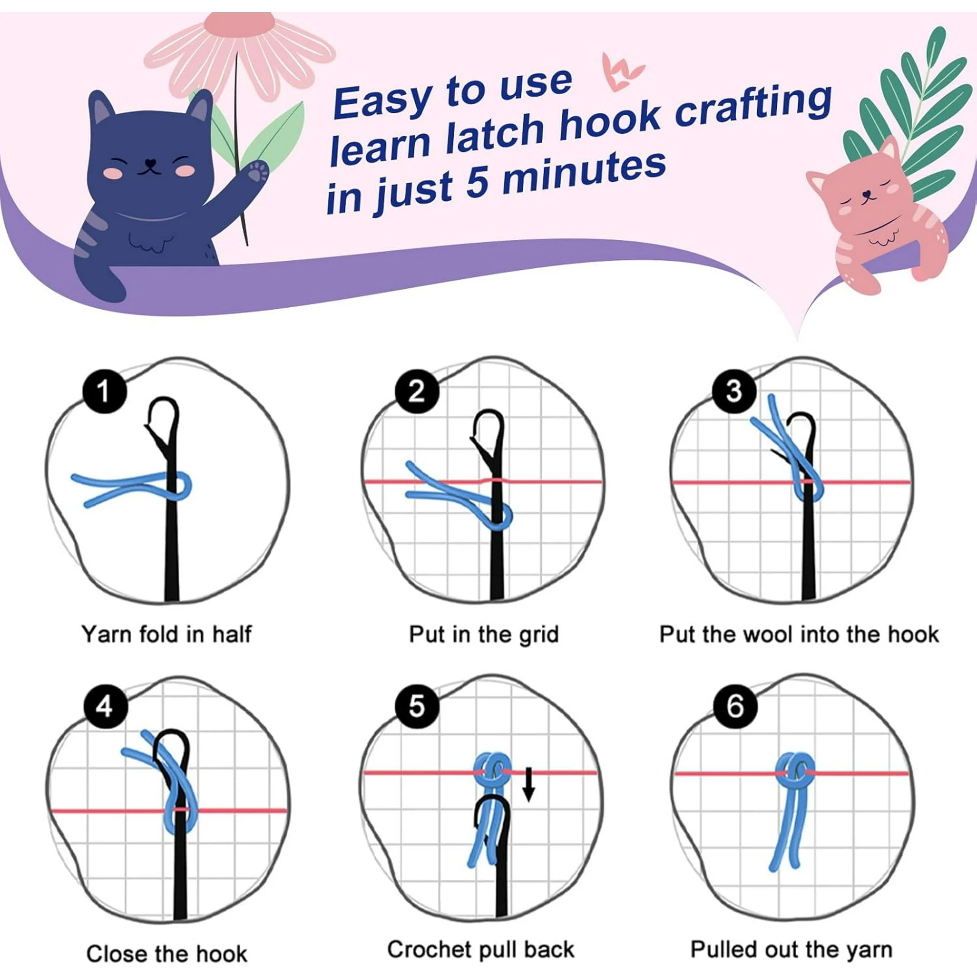 Animals Latch Hook Kits pillow - Diy Electronics Art のレビューと価格