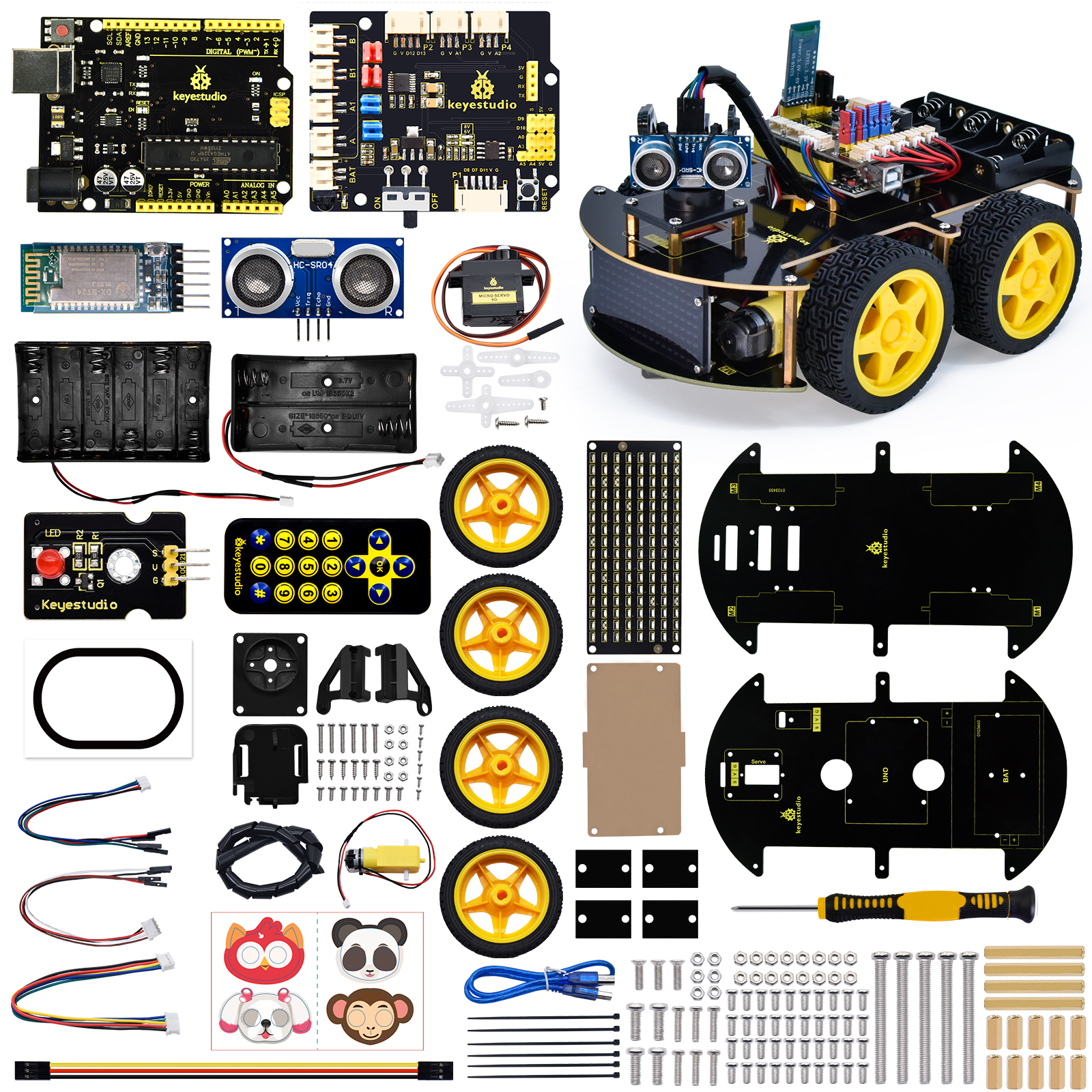 Keyestudio 4WD Multi BT Robot  - Diy Robot Electronics Kit のレビューと価格
