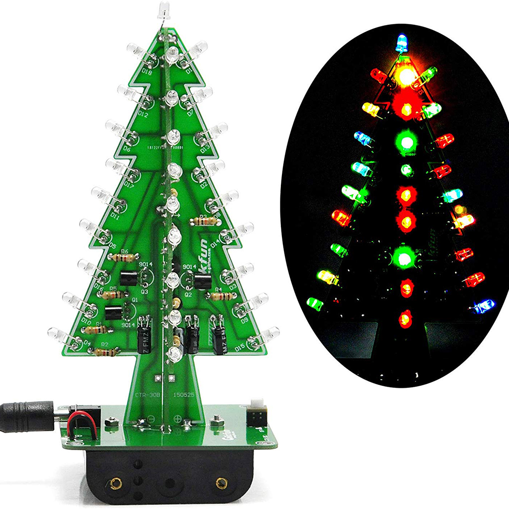 DIY Christmas Tree LED Flash K - Diy Electronics Set のレビューと価格