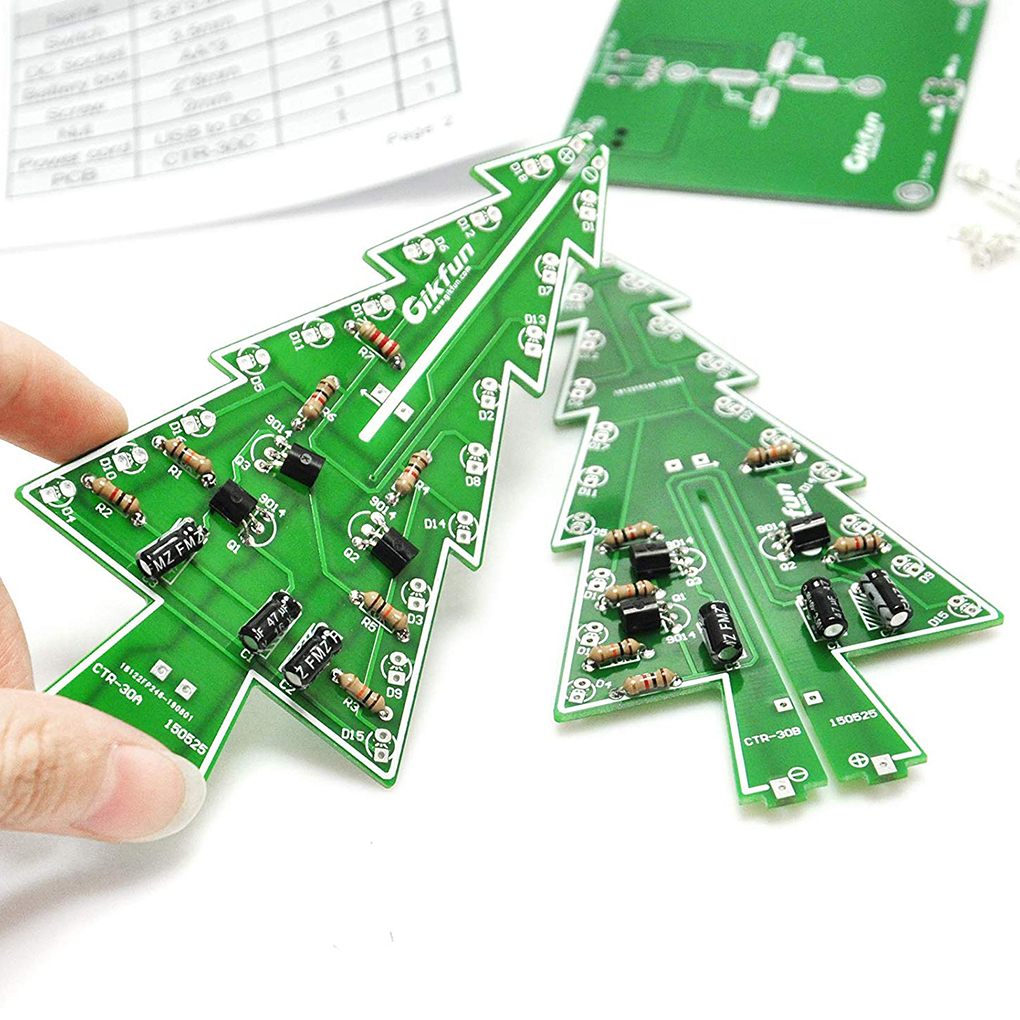 DIY Christmas Tree LED Flash K - Diy Electronics Set のレビューと価格
