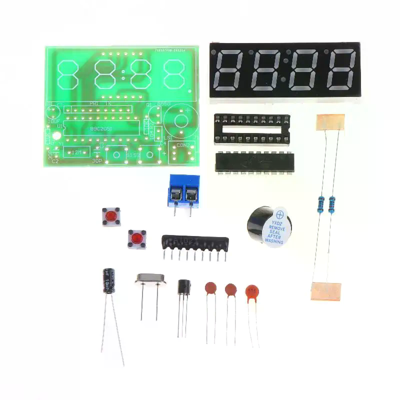 DIY Digital LED Clock Kit 4 Di - Diy Electronics Projects For Students のレビューと価格