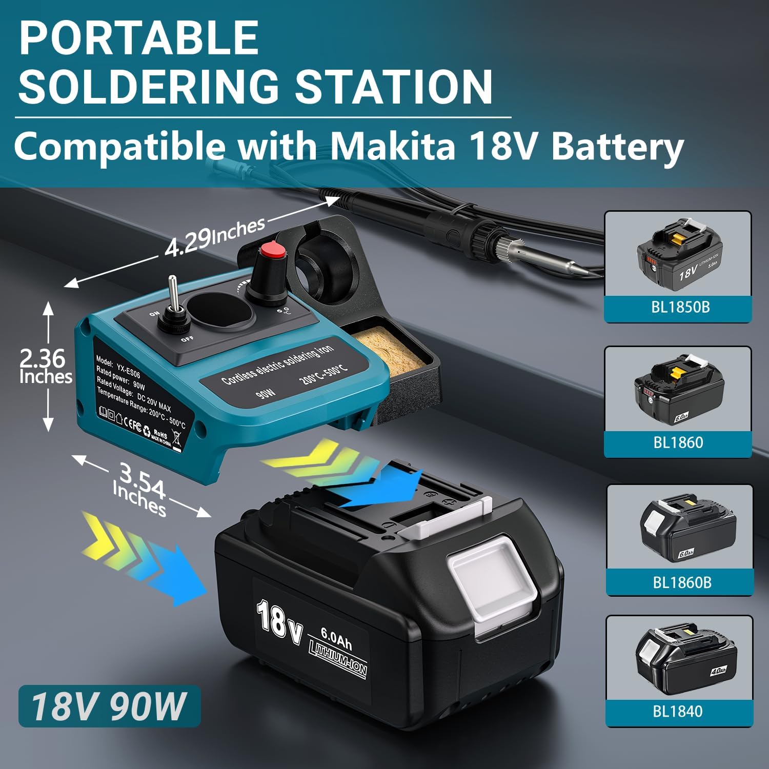90W LED Digital Cordless Solde - Diy Electronics Set のレビューと価格