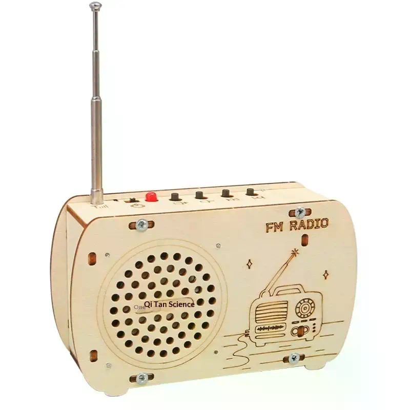 DIY Wooden FM Radio Kit Vintag - Diy Electronics Projects For Students のレビューと価格