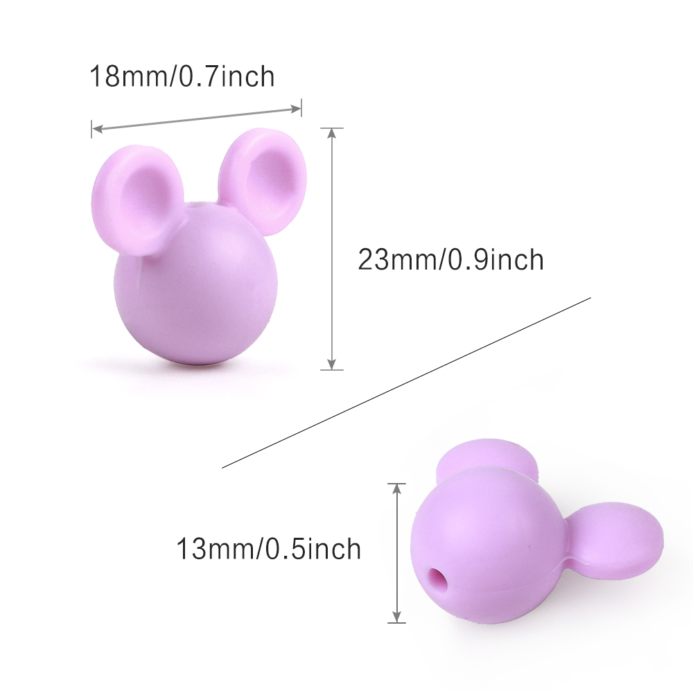 10pcs Silicone Beads Mouse Hea - Diy Mouse Electronics のレビューと価格