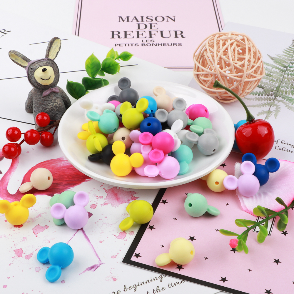 10pcs Silicone Beads Mouse Hea - Diy Mouse Electronics のレビューと価格