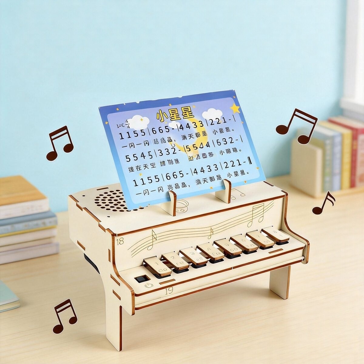 DIY Wooden Electronic Piano Mo - Diy Electronics Kids のレビューと価格