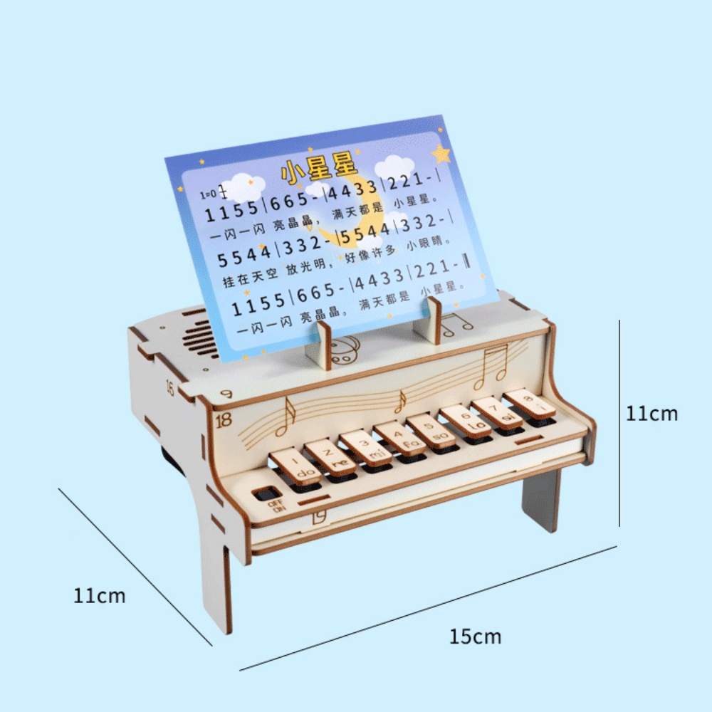 DIY Wooden Electronic Piano Mo - Diy Electronics Kids のレビューと価格