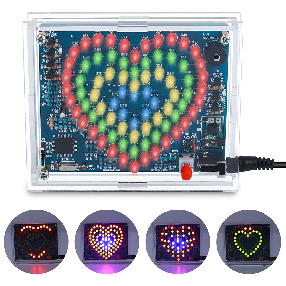 DIY LED Electronic Kit Heart S - Diy Electronics Projects For Students のレビューと価格