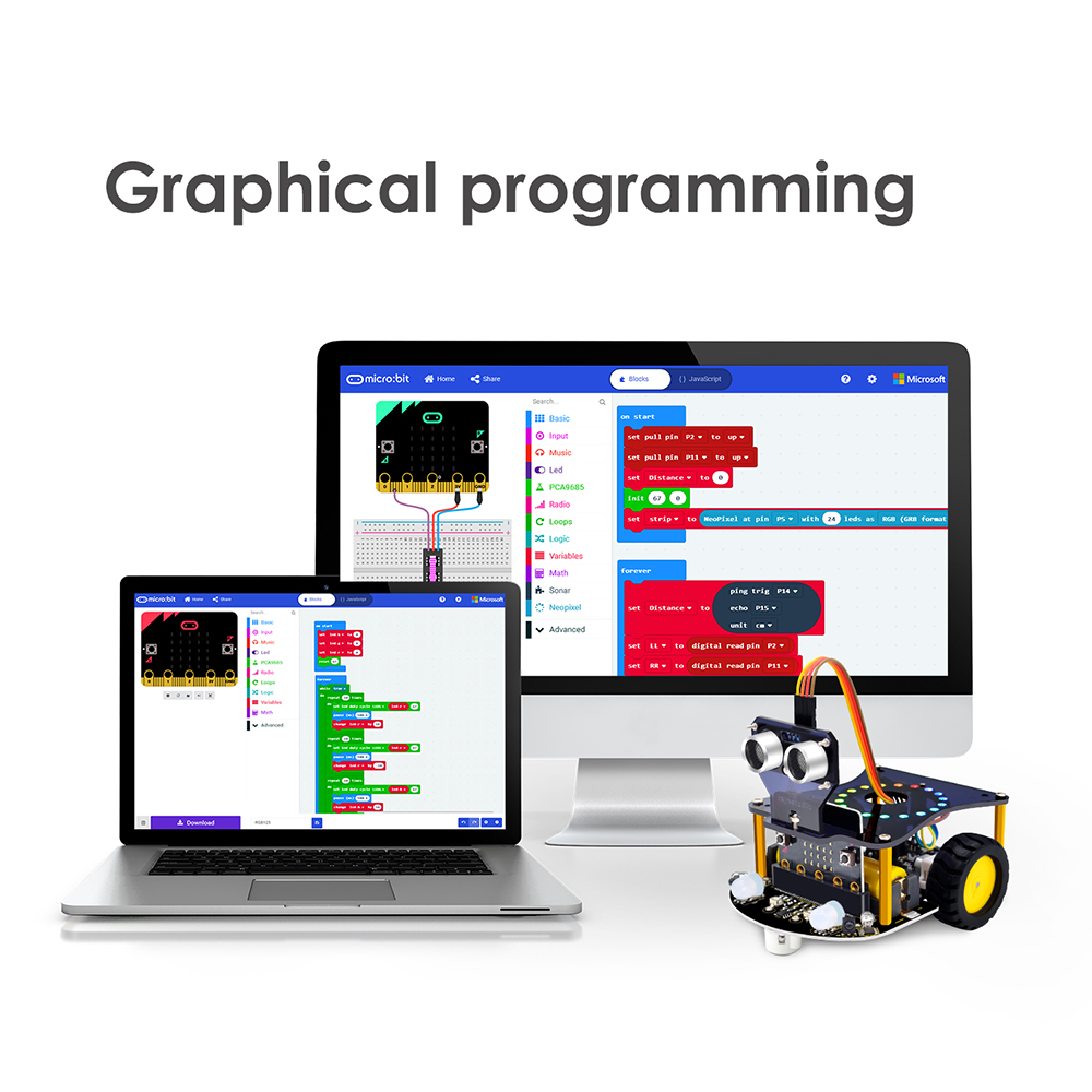 Kidsbits 2WD Microbit V2 Robot - Diy Robot Electronics Kit のレビューと価格