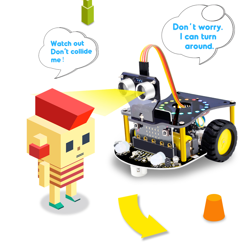 Kidsbits 2WD Microbit V2 Robot - Diy Robot Electronics Kit のレビューと価格