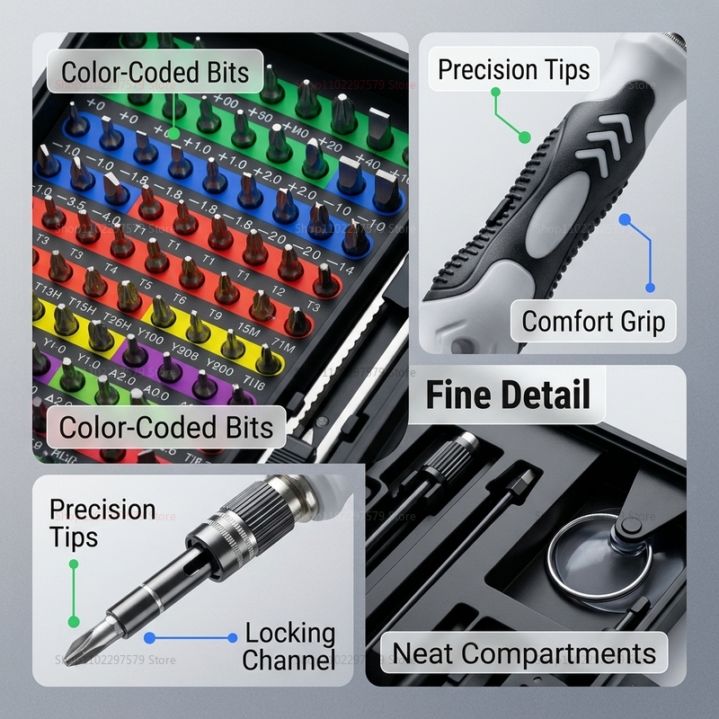 132 in 1 Precision Screwdriver - Diy Electronics Shop のレビューと価格