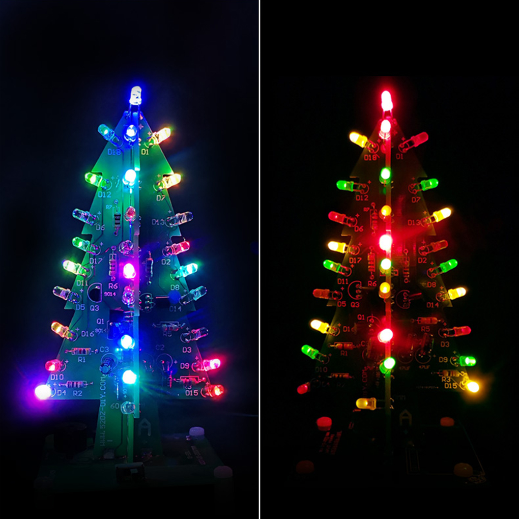 LED Colorful Christmas Tree DI - Diy Electronics Set のレビューと価格