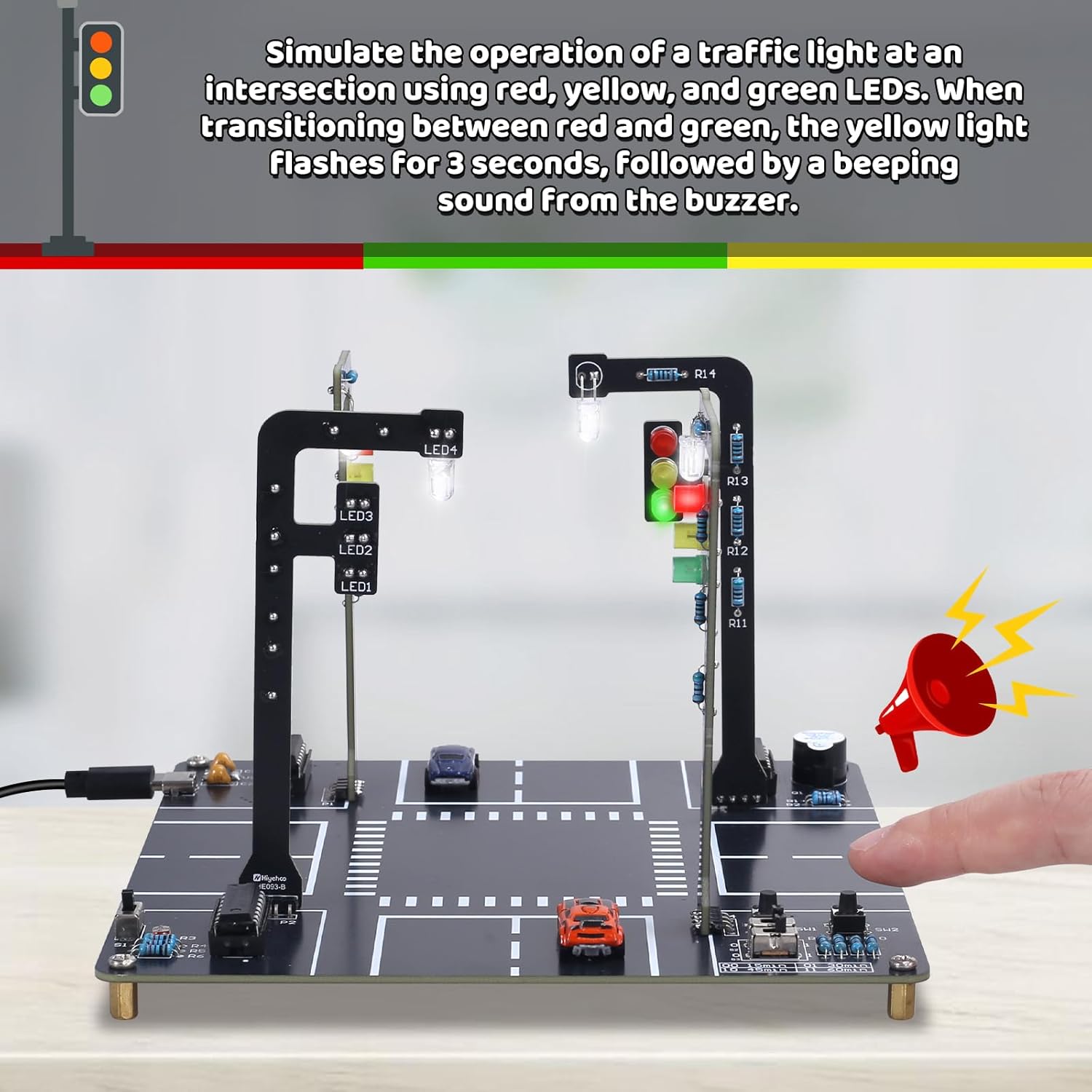 Traffic Light Simulator Kit wi - Diy Electronics Kits For Adults のレビューと価格