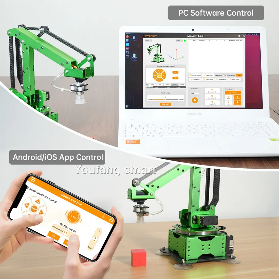 5 Axis Robot Arm with Guide Ra - Diy Robot Electronics Kit のレビューと価格